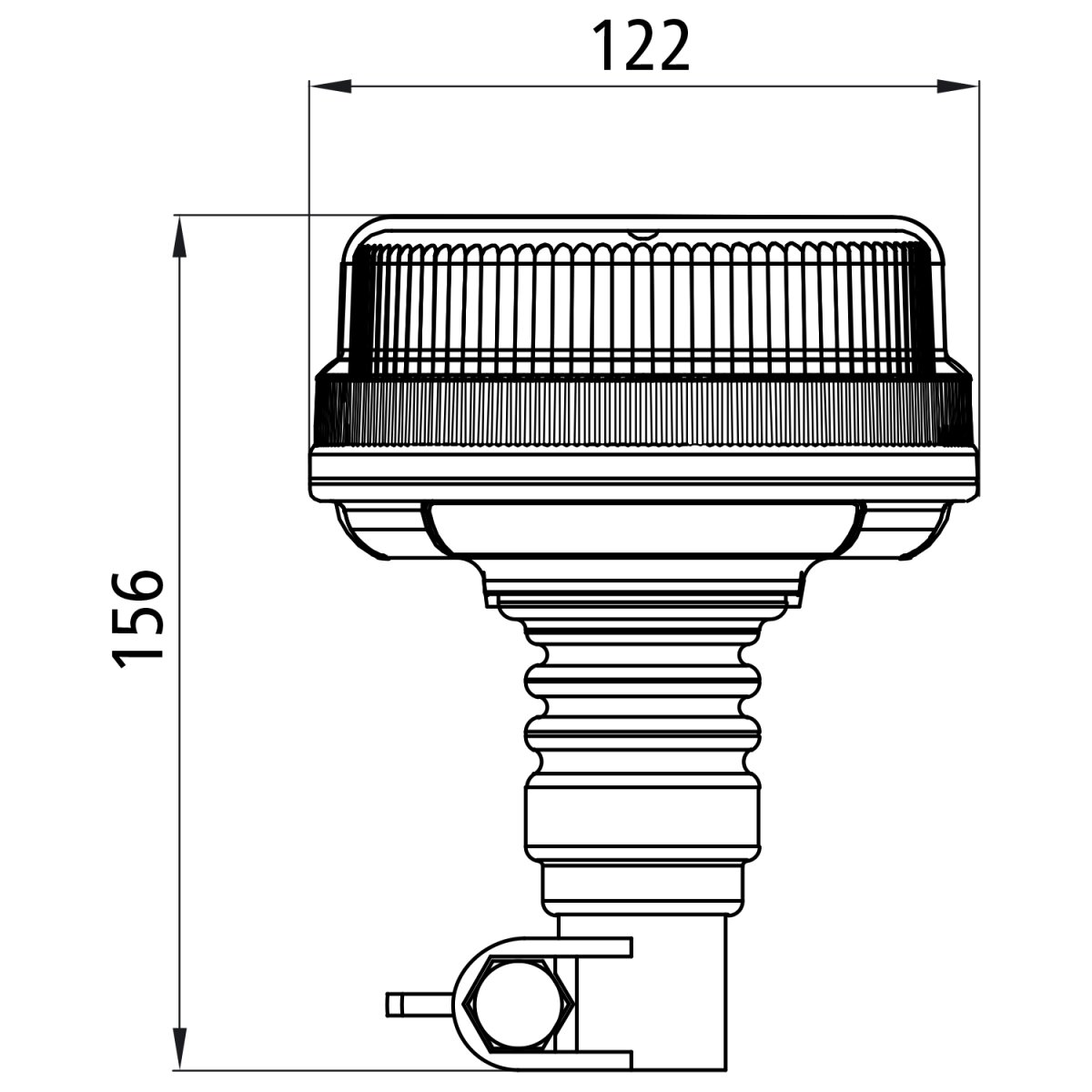 FC FLASHPOINT LED UYARI LAMBA YASSI DIN DUAL 12V24